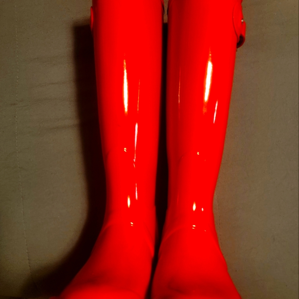 COPY - Red Shiny Hunter Boots